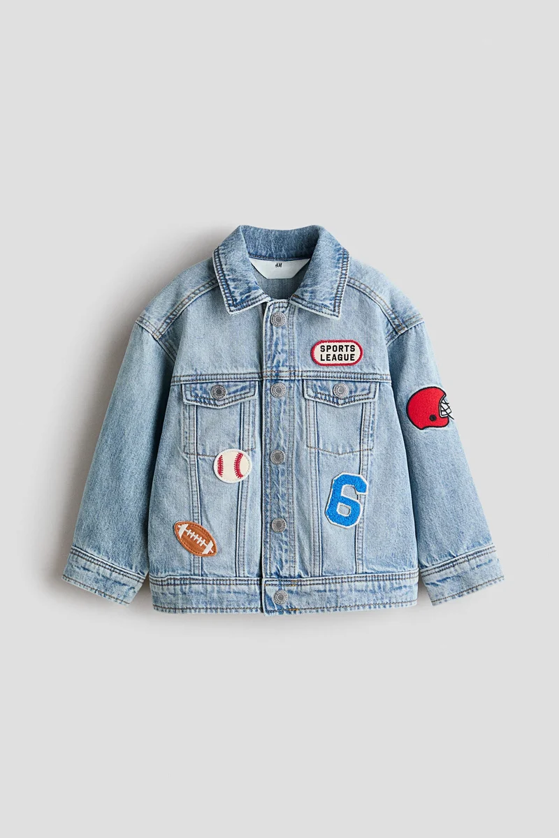 H&M Motif-detail denim jacket